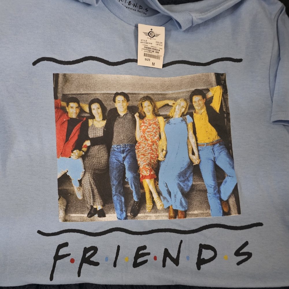 Friends Graphic T-Shirt in Light Blue